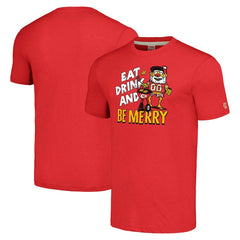 Kansas City Chiefs  Homage Unisex Holiday Tri-Blend T-Shirt