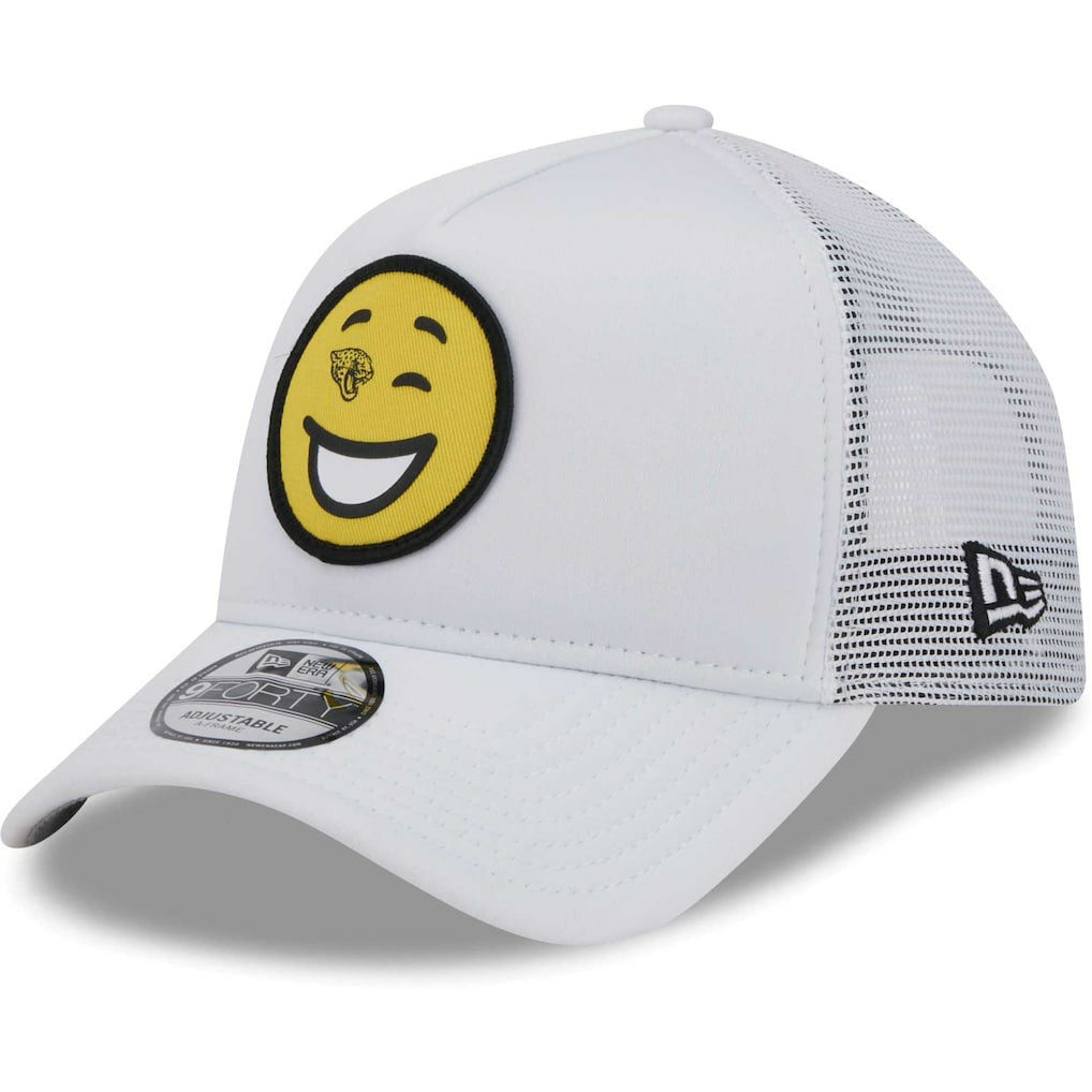 Jacksonville Jaguars New Era Happy A-Frame Trucker 9FORTY Snapback Hat