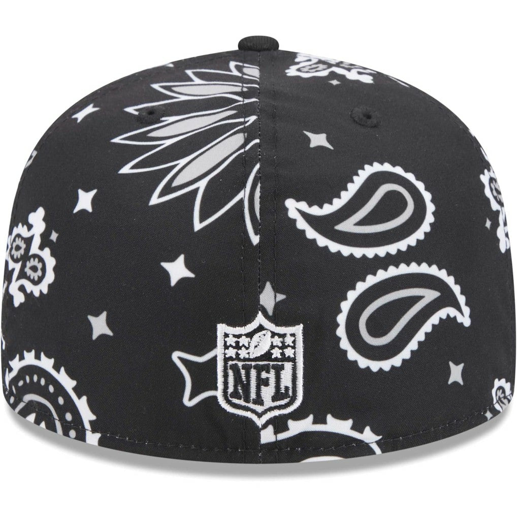 Las Vegas Raiders New Era Paisley 59FIFTY Fitted Hat