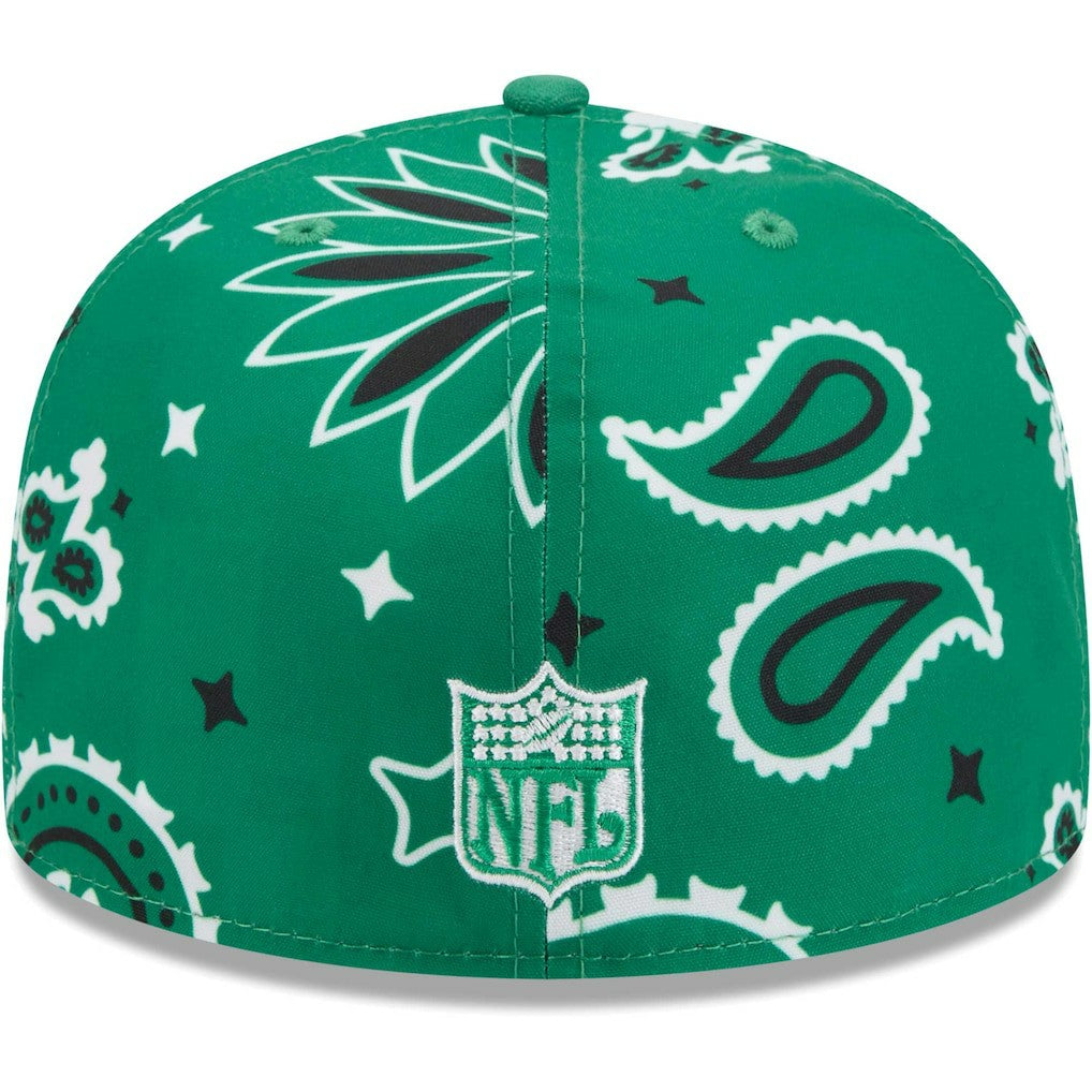 Philadelphia Eagles New Era Throwback Paisley 59FIFTY Fitted Hat