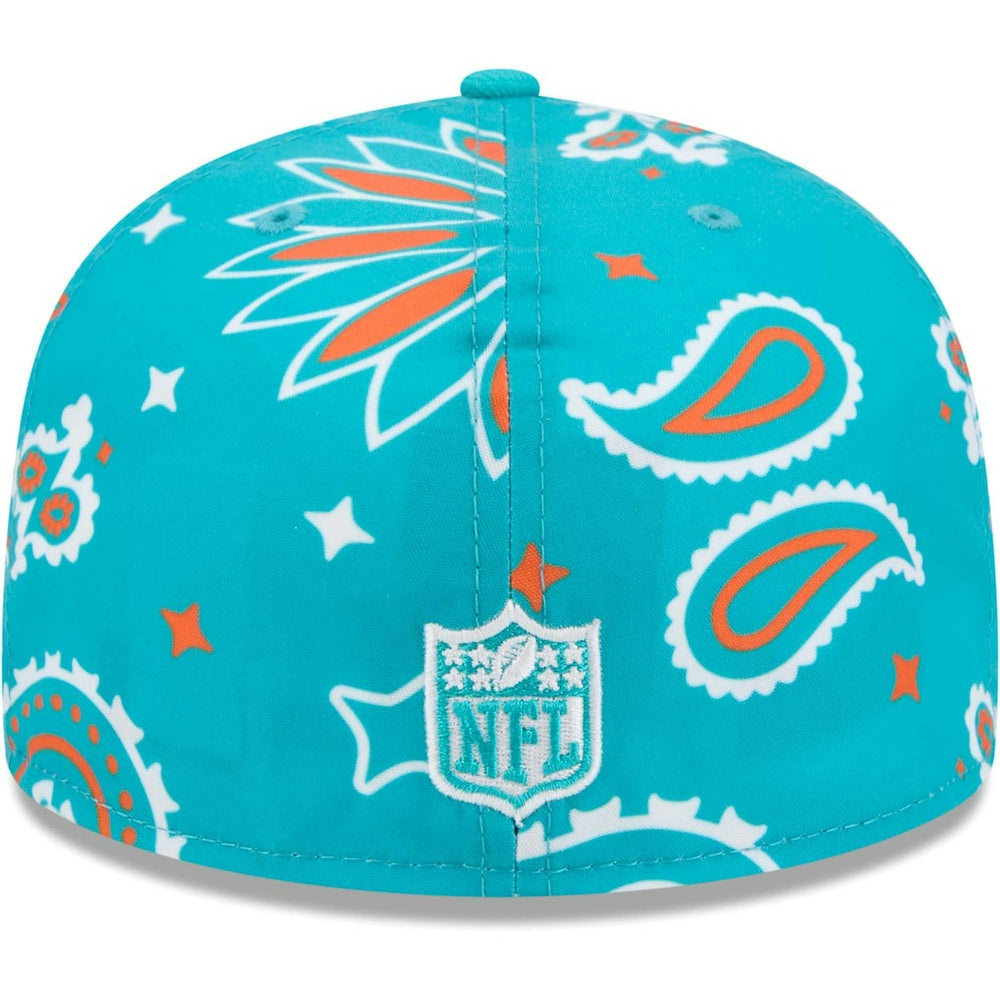 Miami Dolphins New Era Paisley 59FIFTY Fitted Hat