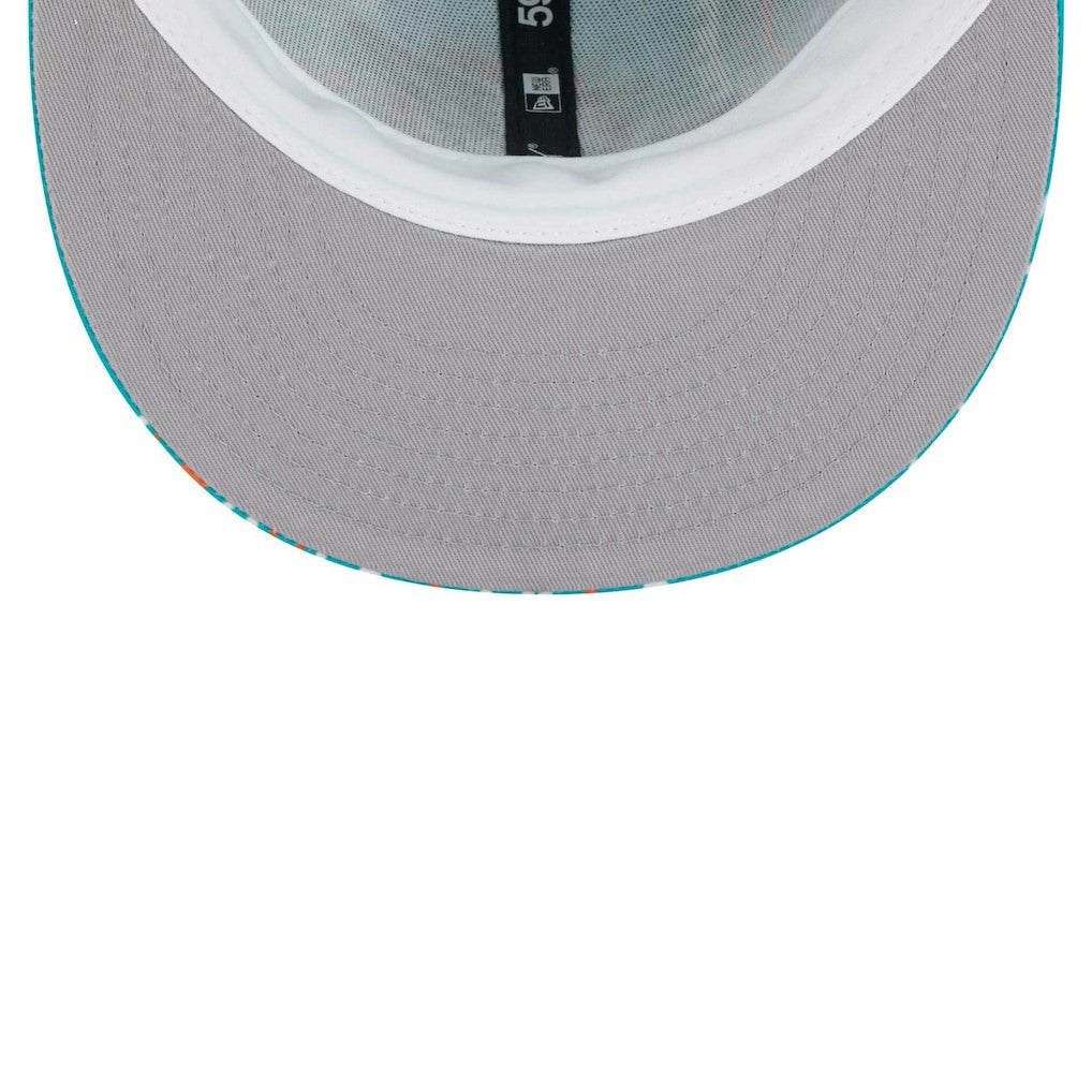 Miami Dolphins New Era Paisley 59FIFTY Fitted Hat