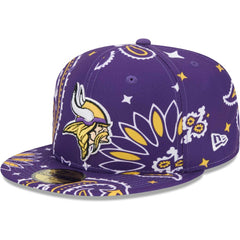 Minnesota Vikings New Era Paisley 59FIFTY Fitted Hat