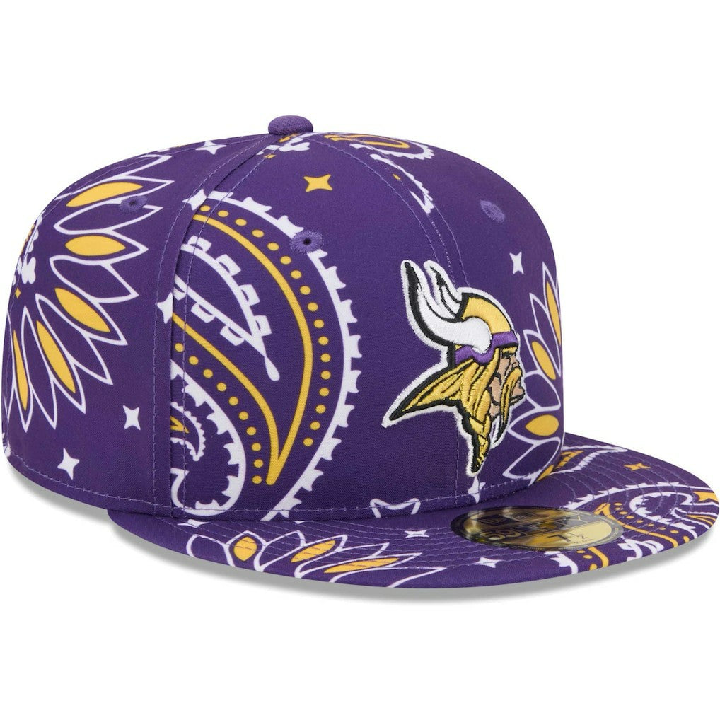 Minnesota Vikings New Era Paisley 59FIFTY Fitted Hat
