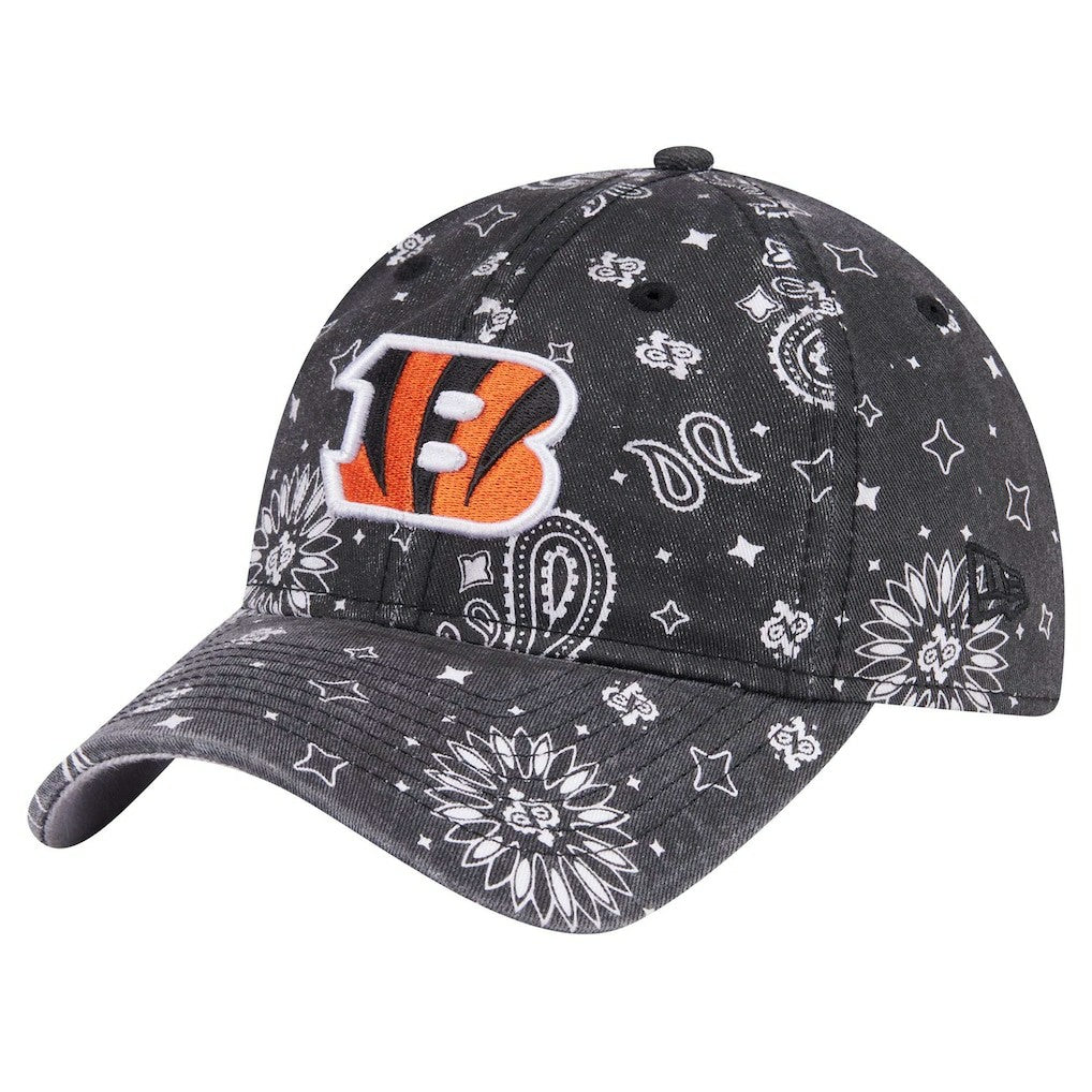 Cincinnati Bengals New Era Women's Paisley 9TWENTY Adjustable Hat