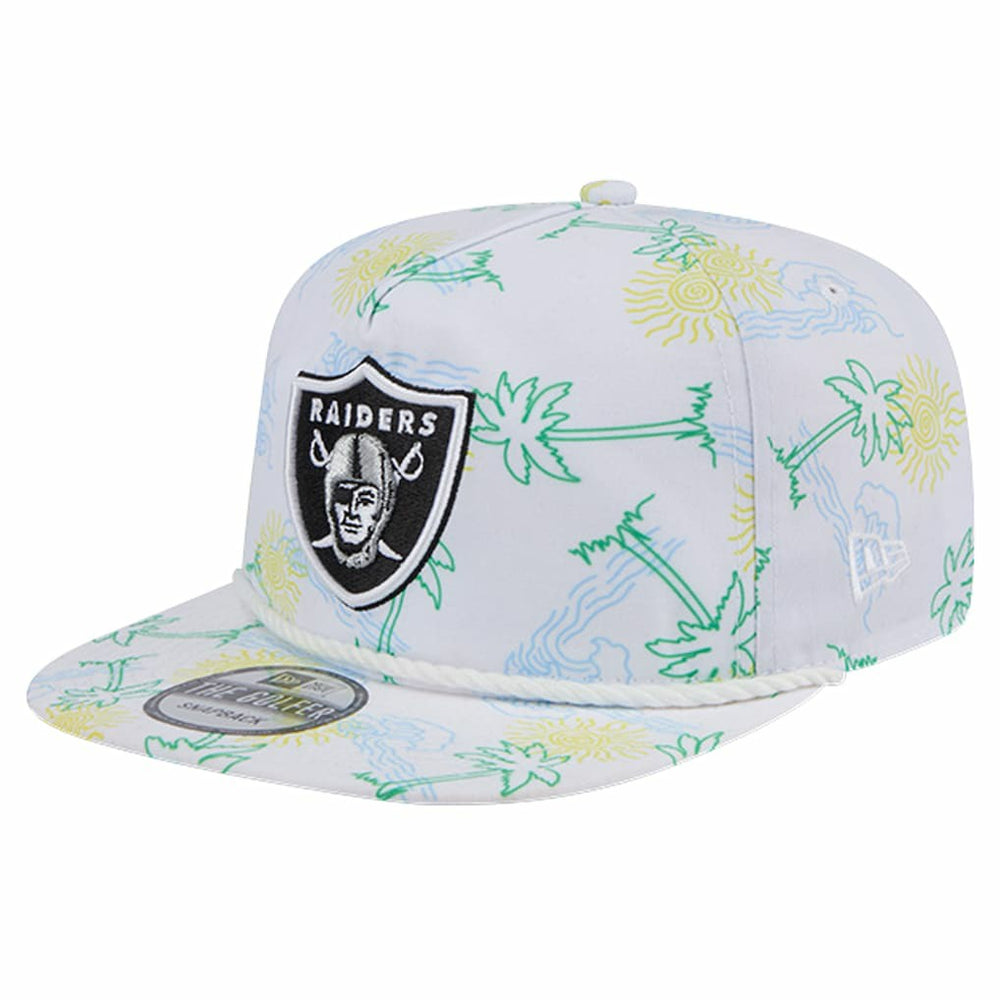 Las Vegas Raiders New Era Vacay Golfer Snapback Hat