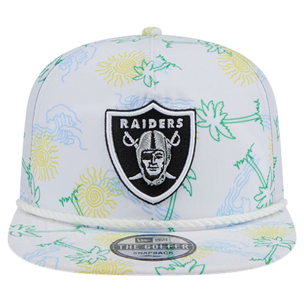 Las Vegas Raiders New Era Vacay Golfer Snapback Hat
