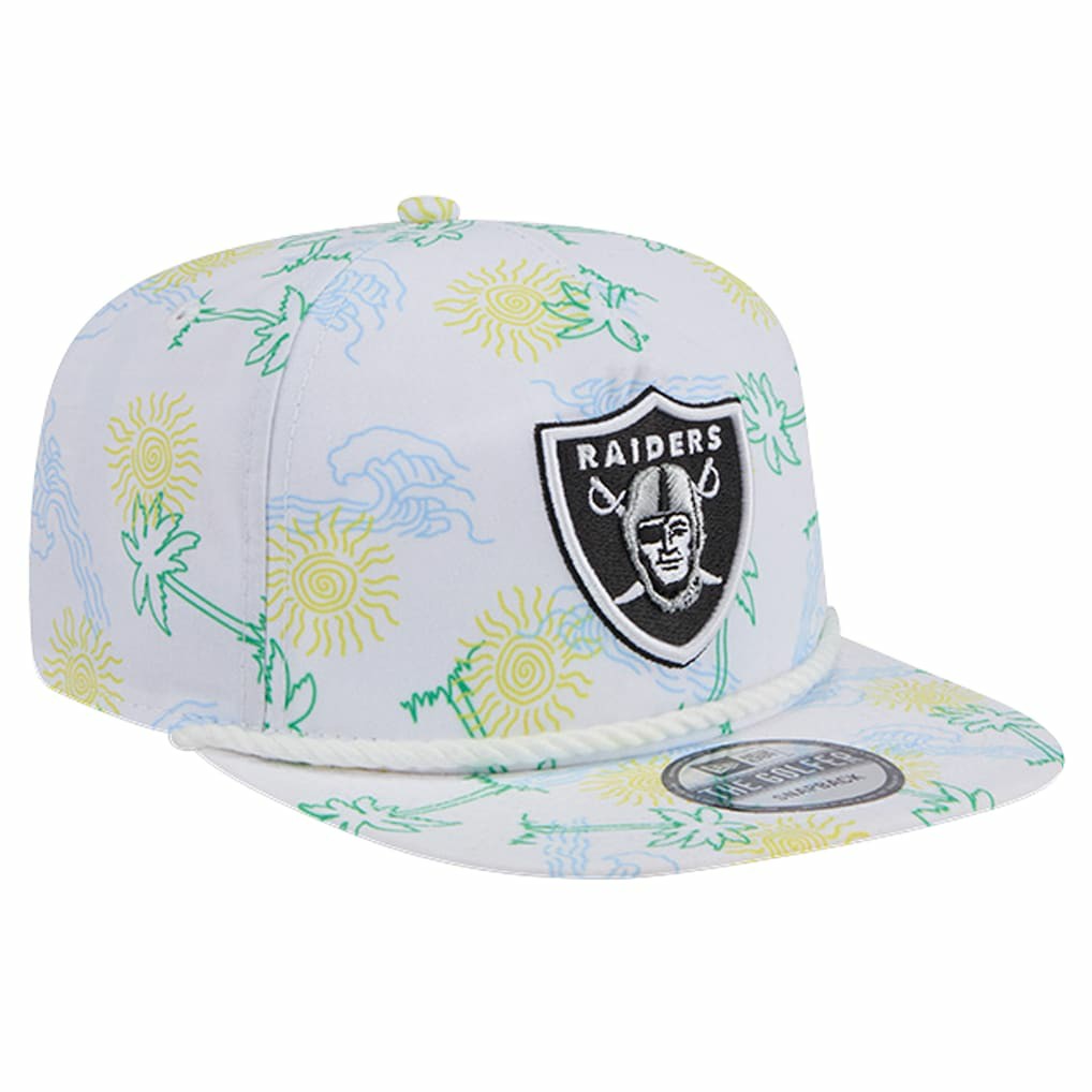 Las Vegas Raiders New Era Vacay Golfer Snapback Hat