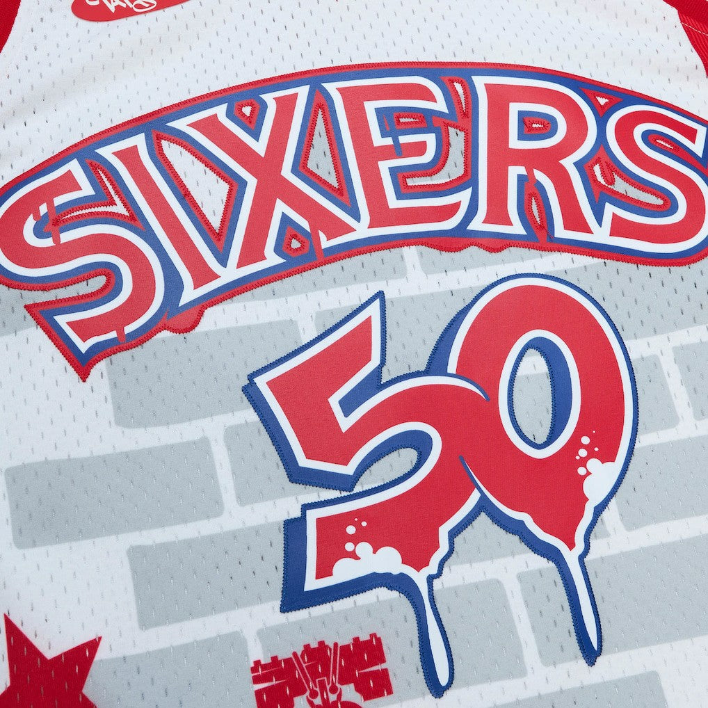 Philadelphia 76ers x Tats Cru Hardwood Classics Fashion Jersey sale Online