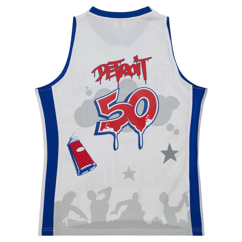 Detroit Pistons x Tats Cru Hardwood Classics Fashion Jersey sale Online