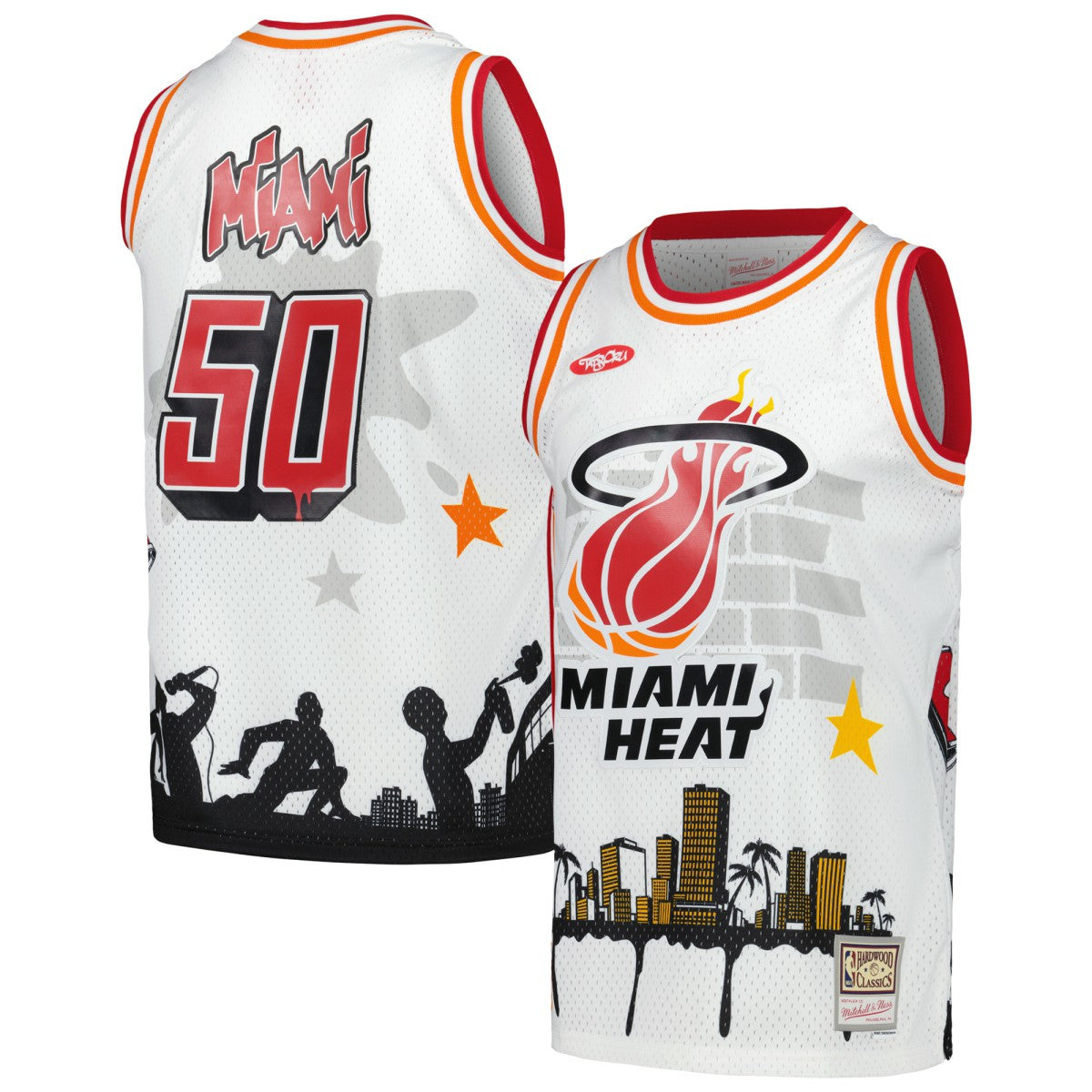 Miami Heat x Tats Cru Hardwood Classics Fashion Jersey For Sale