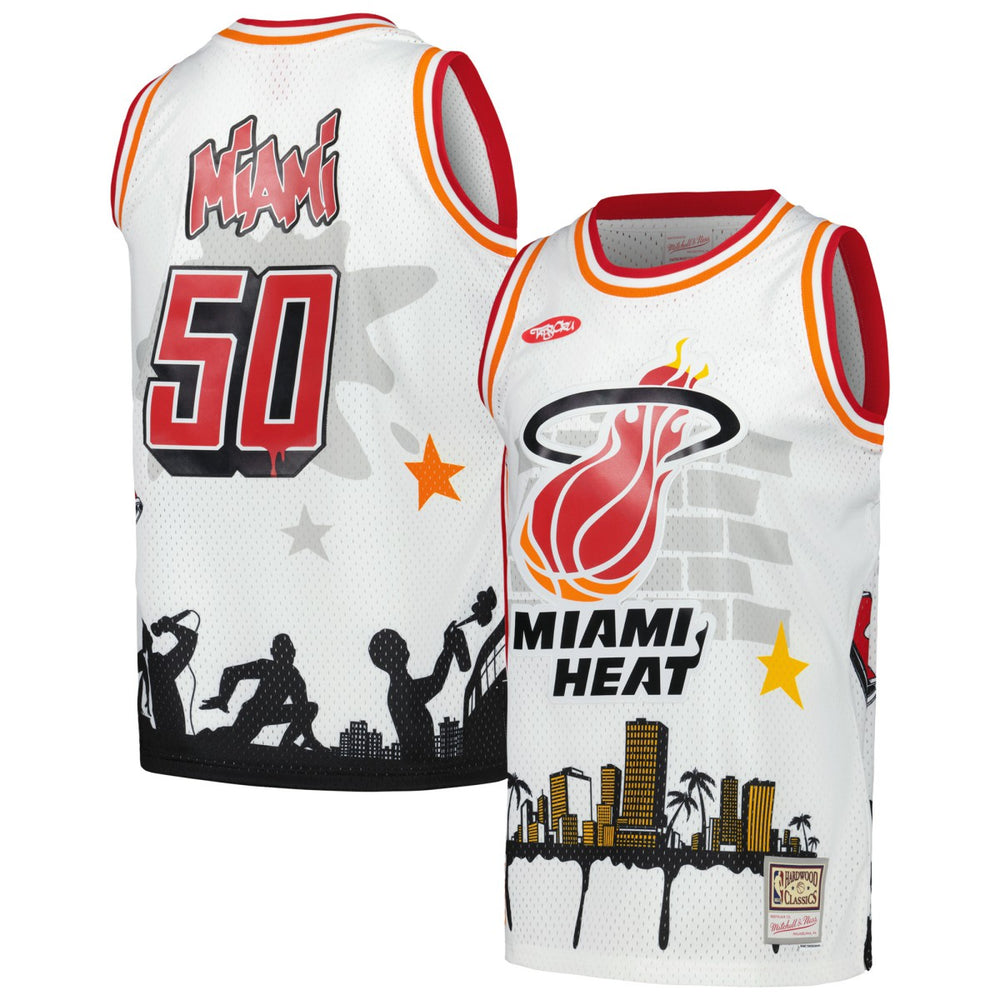 Miami Heat x Tats Cru Hardwood Classics Fashion Jersey For Sale
