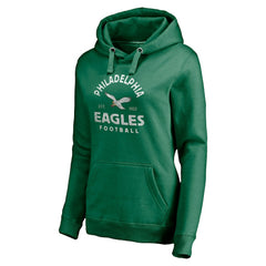 Philadelphia Eagles Fanatics Women's Gridiron Classics Vintage Arch Pullover Hoodie