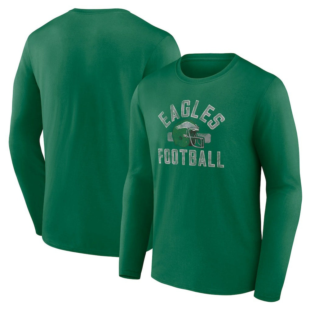 Philadelphia Eagles Fanatics Gridiron Classics Retro Block Long Sleeve T-Shirt