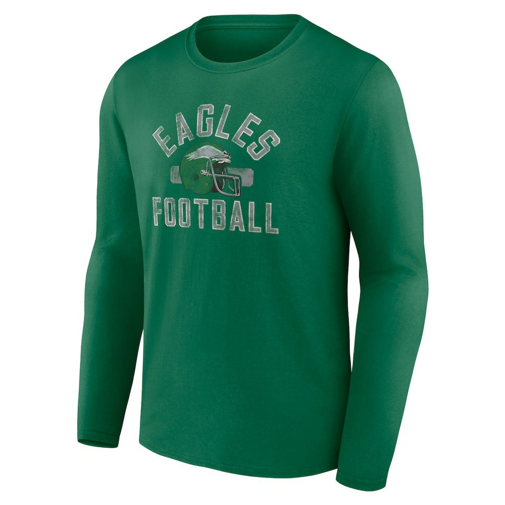 Philadelphia Eagles Fanatics Gridiron Classics Retro Block Long Sleeve T-Shirt