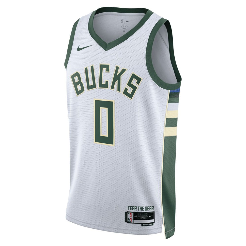 Damian Lillard Milwaukee Bucks Unisex Fear The Deer Swingman Player Jersey On Sale