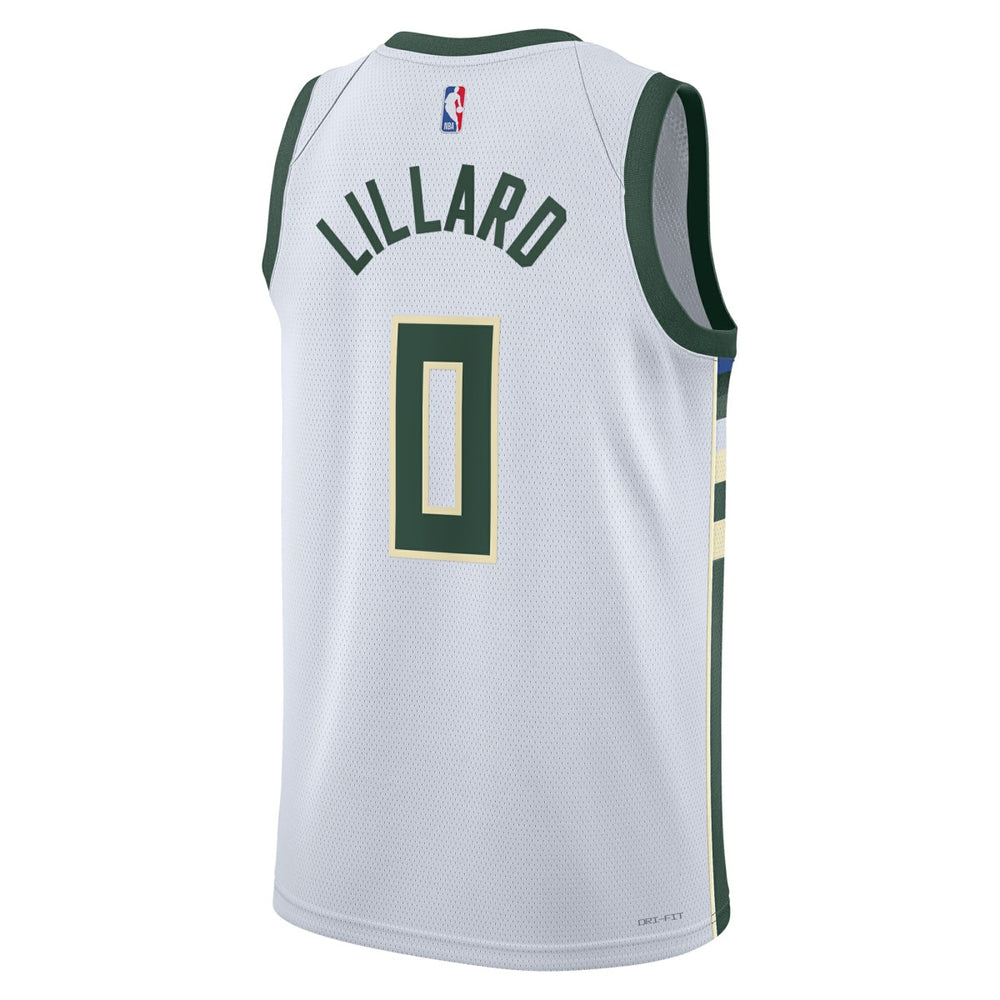 Damian Lillard Milwaukee Bucks Unisex Fear The Deer Swingman Player Jersey On Sale