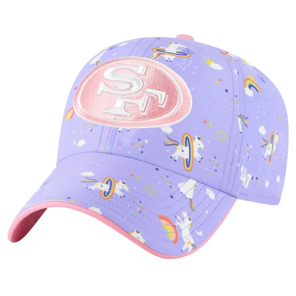 San Francisco 49ers 47 brand '47 Girls Preschool Unicorn Clean Up Adjustable Hat