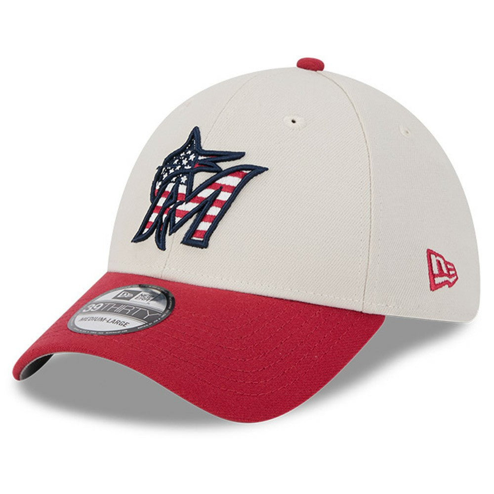 Miami Marlins New Era 2024 Fourth of July 39THIRTY Flex Hat | MLB Online