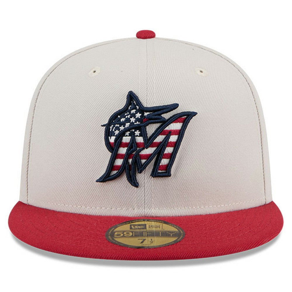 Miami Marlins New Era 2024 Fourth of July 59FIFTY Fitted Hat | MLB Online