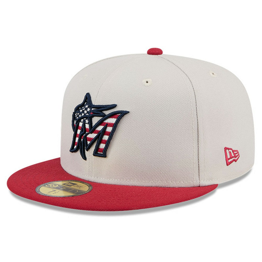 Miami Marlins New Era 2024 Fourth of July 59FIFTY Fitted Hat | MLB Online