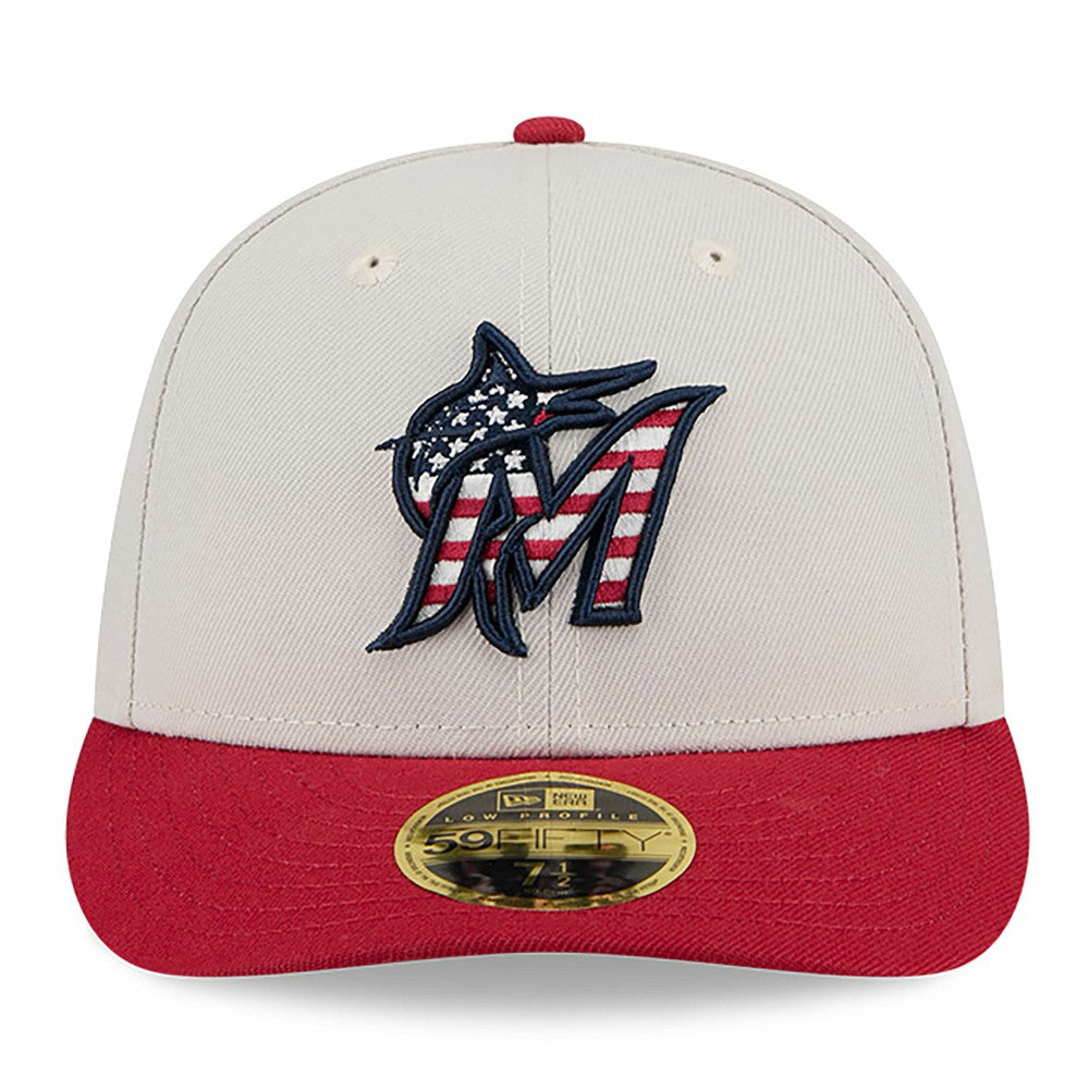 Miami Marlins New Era 2024 Fourth of July Low Profile 59FIFTY Fitted Hat | MLB Discount