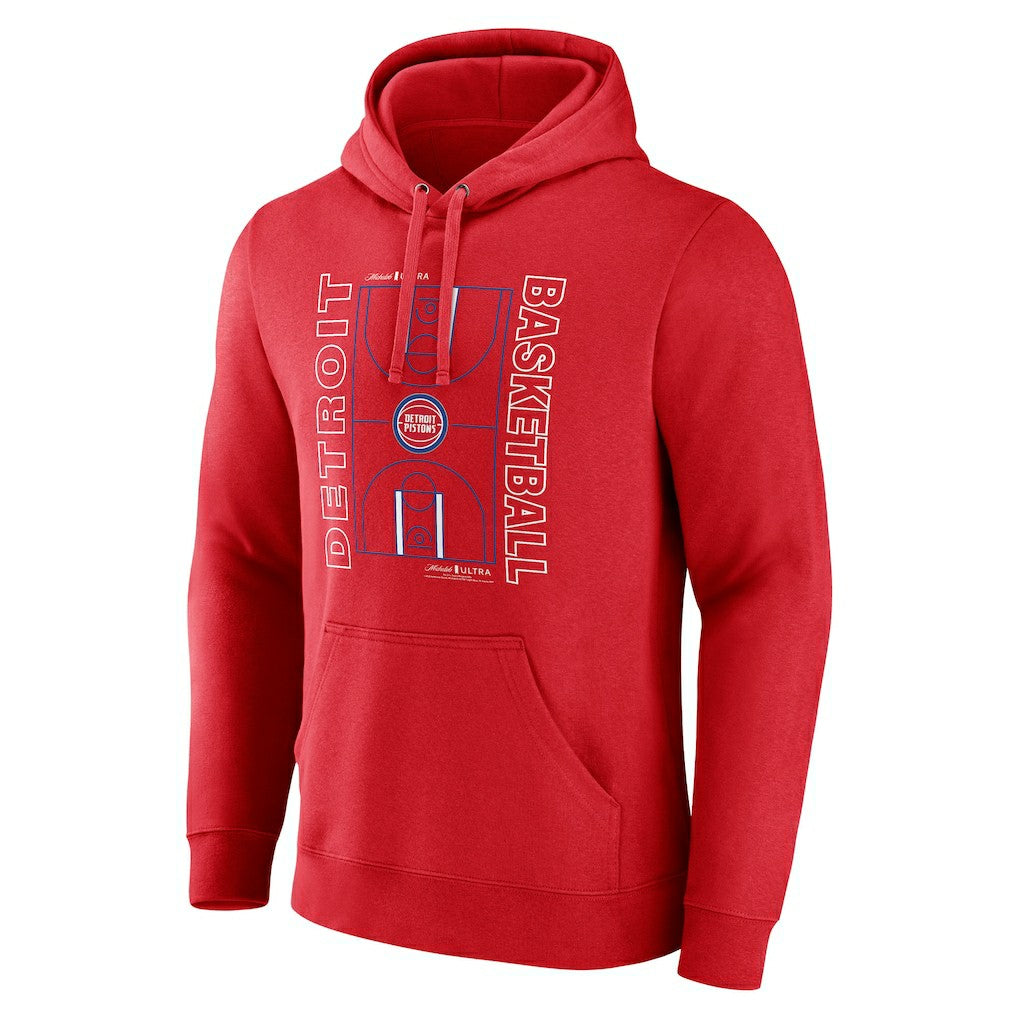 Detroit Pistons Michelob Ultra Full Court Pullover Hoodie - Red cheap On Sale
