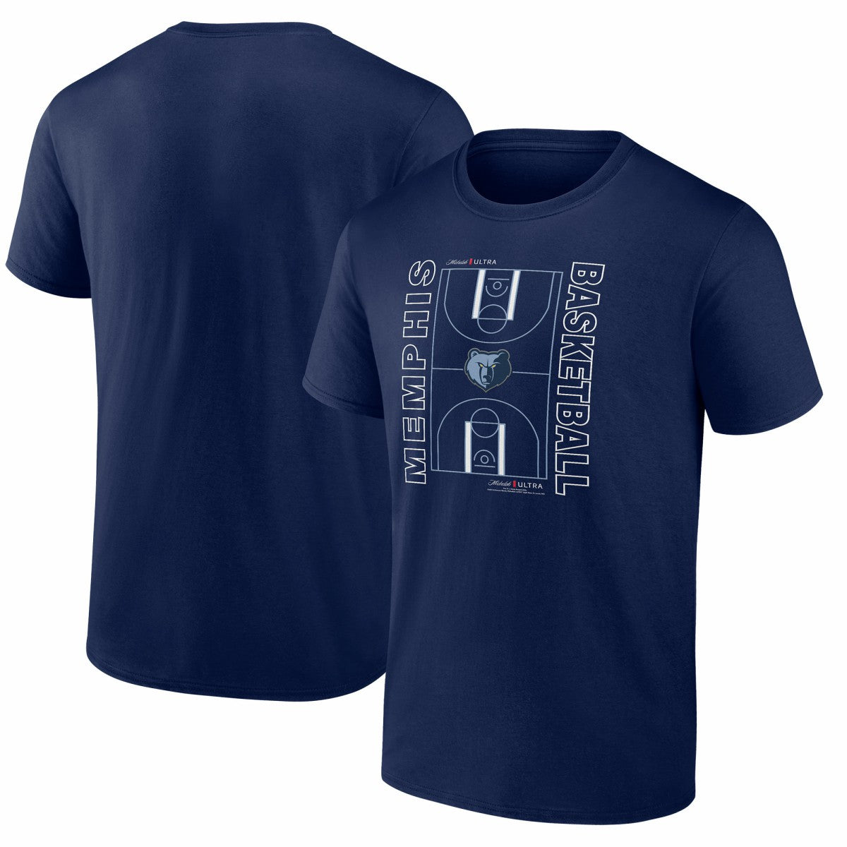Memphis Grizzlies Michelob Ultra Full Court T-Shirt - Navy discount Online