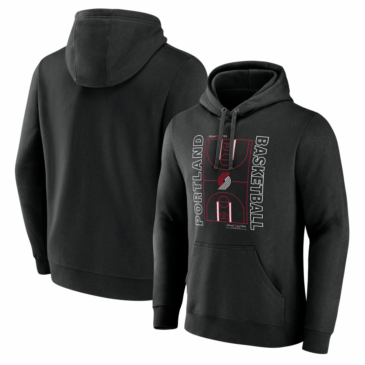 Portland Trail Blazers Michelob Ultra Full Court Pullover Hoodie - Black cheap On Sale