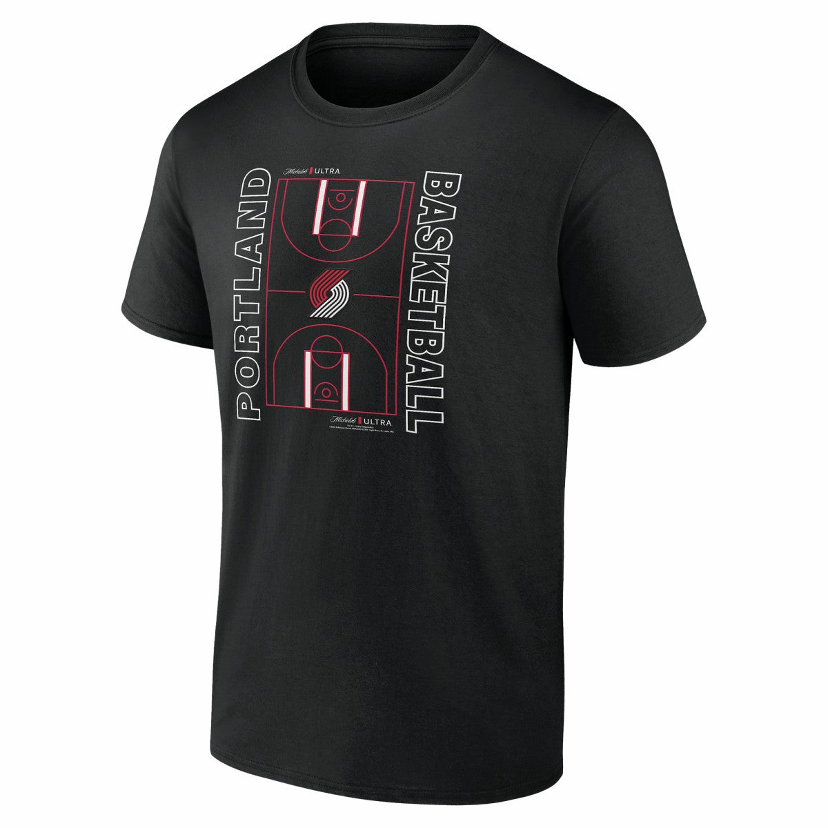 Portland Trail Blazers Michelob Ultra Full Court T-Shirt - Black online Discount