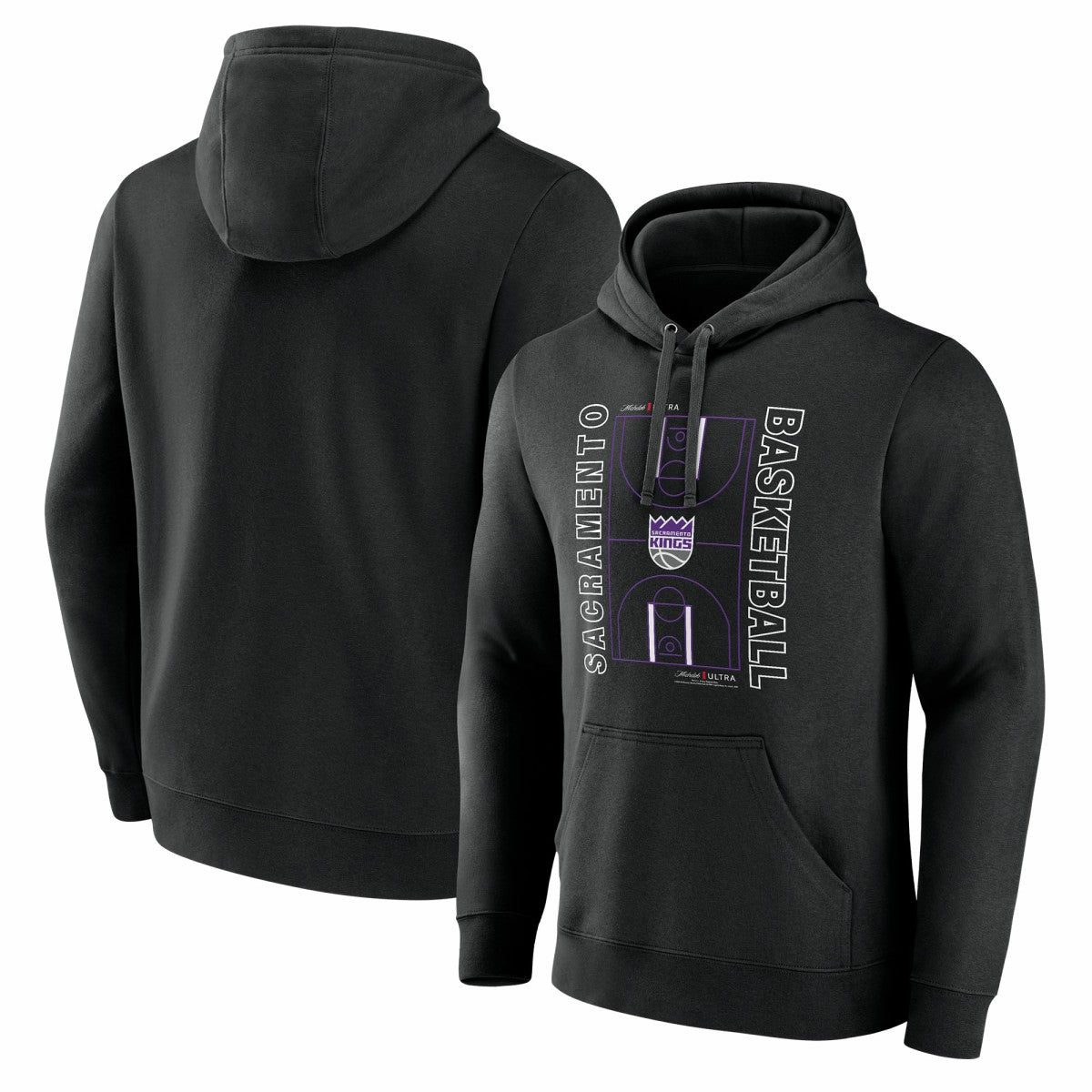 Sacramento Kings Michelob Ultra Full Court Pullover Hoodie - Black on sale Discount