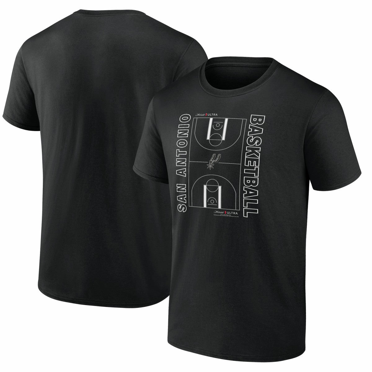 San Antonio Spurs Michelob Ultra Full Court T-Shirt - Black shop Discount