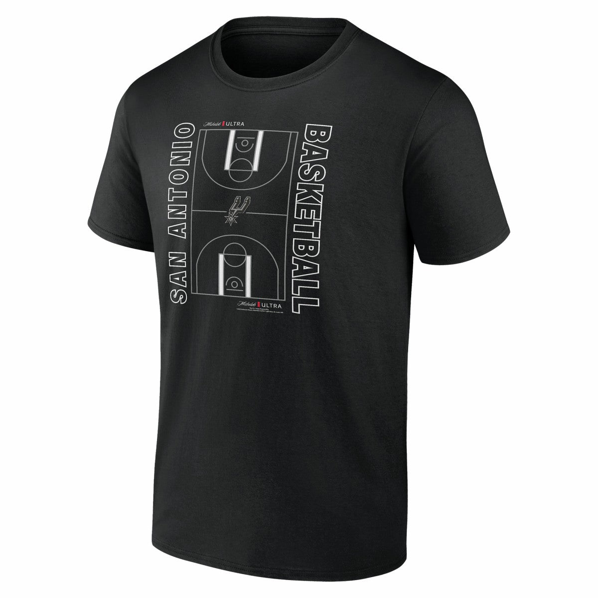 San Antonio Spurs Michelob Ultra Full Court T-Shirt - Black shop Discount