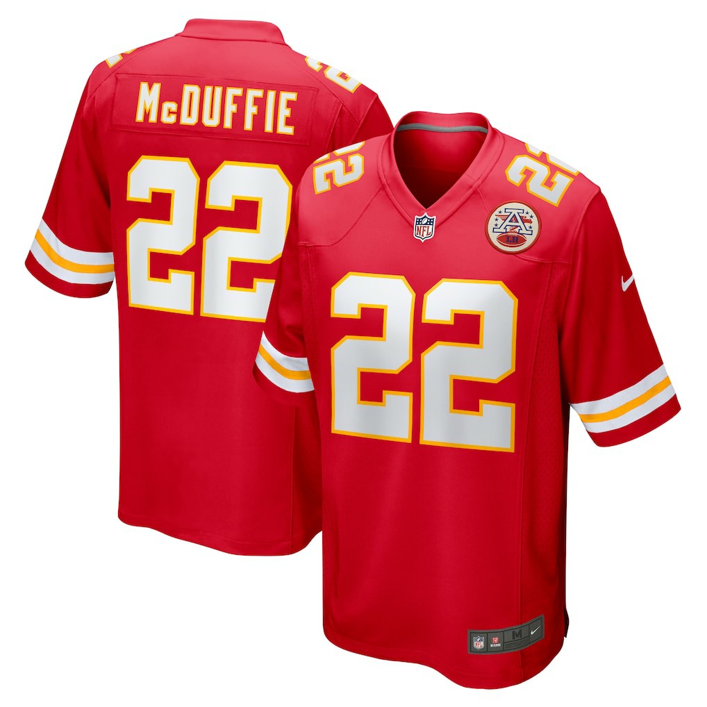 Kansas City Chiefs Nike Trent McDuffie  Game Jersey