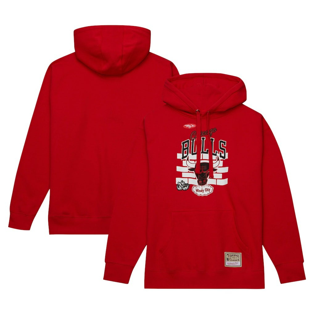 Chicago Bulls x Tats Cru Hardwood Classics Brick Pullover Hoodie sale On Sale