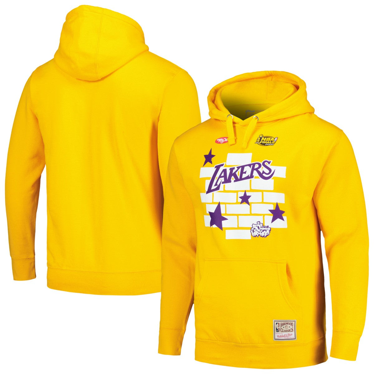 Los Angeles Lakers x Tats Cru Hardwood Classics Brick Pullover Hoodie For Sale