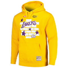 Los Angeles Lakers x Tats Cru Hardwood Classics Brick Pullover Hoodie For Sale
