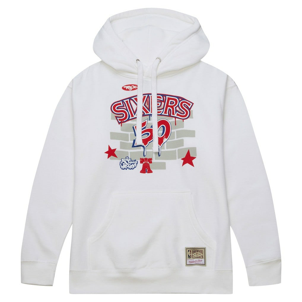 Philadelphia 76ers x Tats Cru Hardwood Classics Brick Pullover Hoodie Outlet