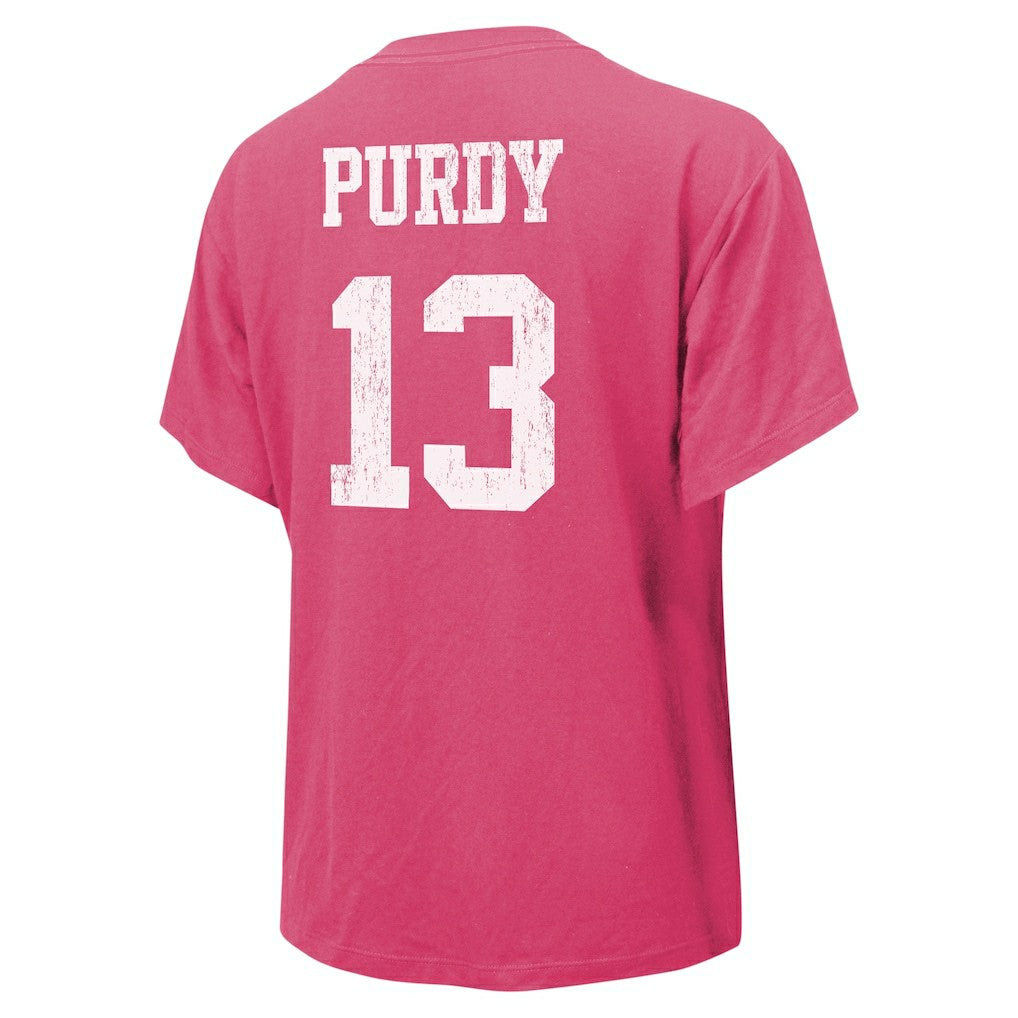 San Francisco 49ers  Brock Purdy  Majestic Threads Women's Name & Number T-Shirt