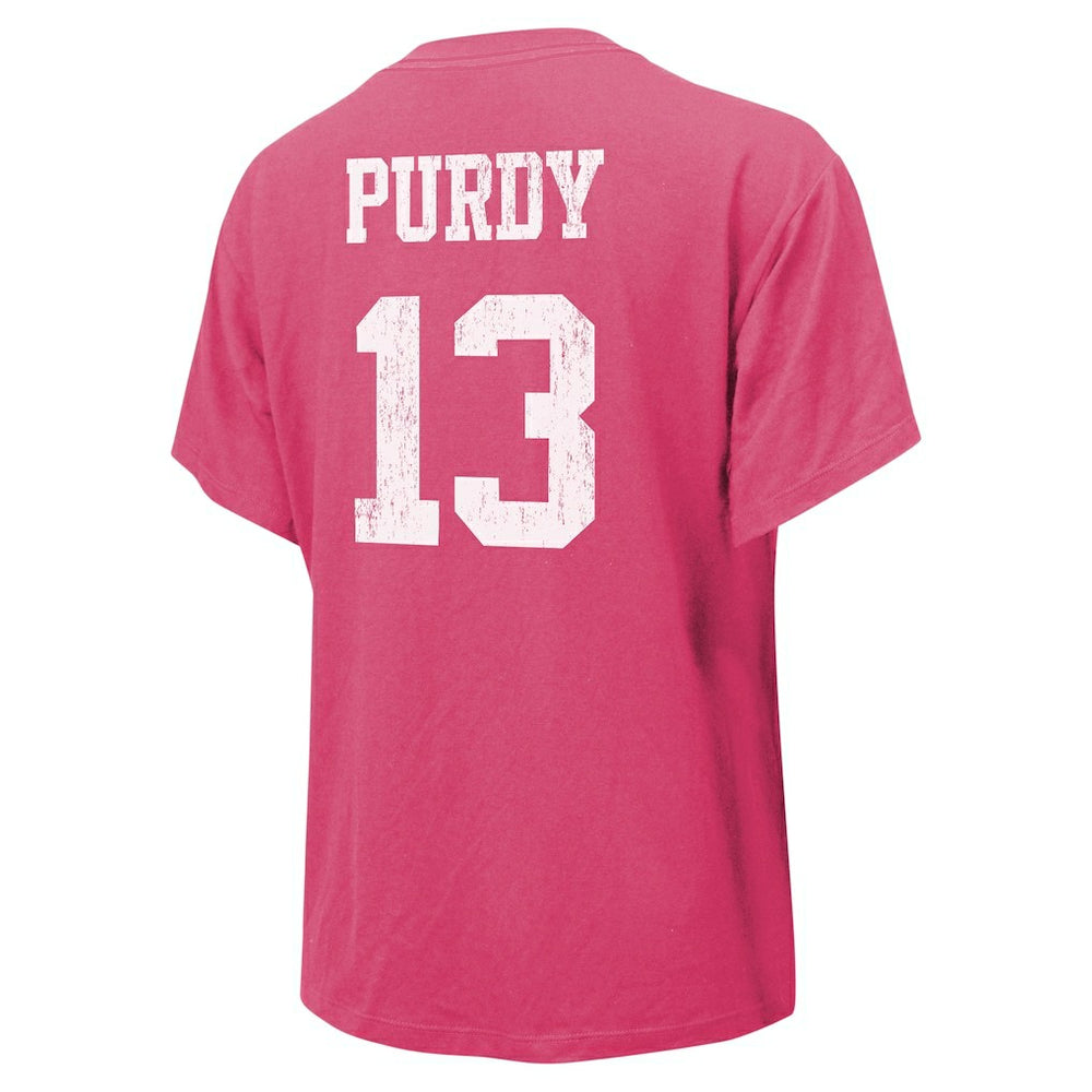 San Francisco 49ers  Brock Purdy  Majestic Threads Women's Name & Number T-Shirt