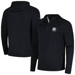Brooklyn Nets Levelwear Zander Hoodie Raglan Quarter-Zip Top For Sale