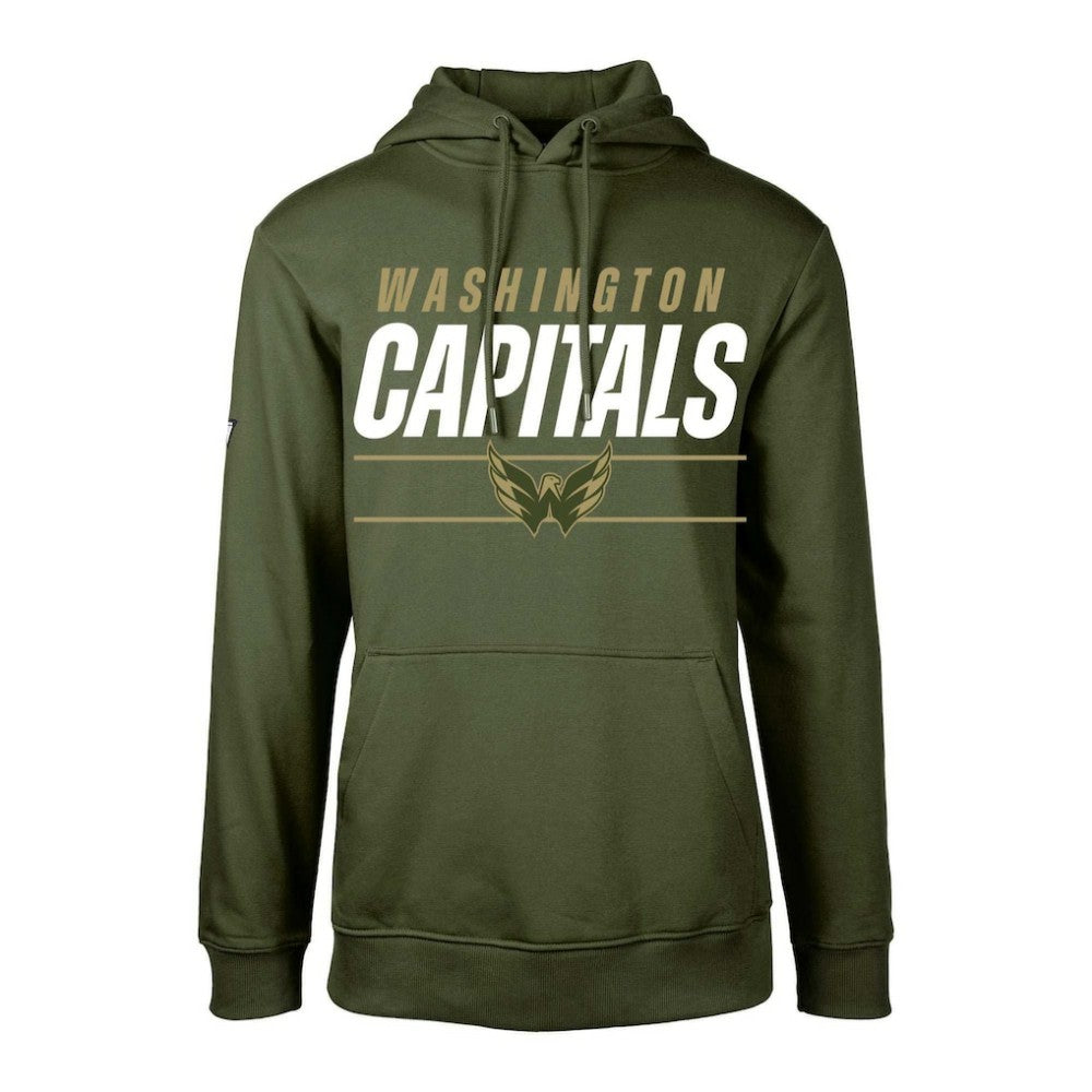 Washington Capitals Levelwear Youth Podium Fleece Pullover Hoodie Outlet