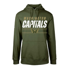Washington Capitals Levelwear Youth Podium Fleece Pullover Hoodie Outlet
