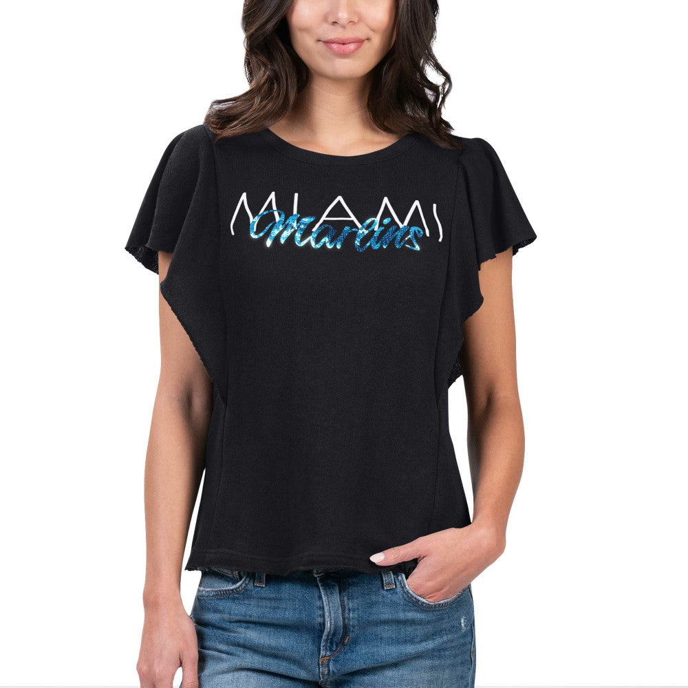 Miami Marlins G-III 4Her by Carl Banks Women's Crowd Wave T-Shirt | MLB Online
