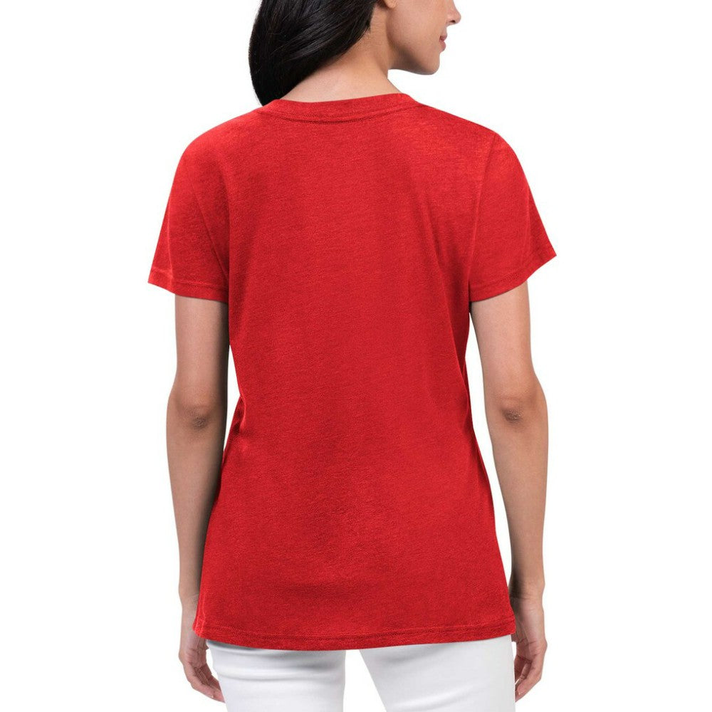 Washington Nationals G-III 4Her by Carl Banks Women's Key Move V-Neck T-Shirt | MLB For sale
