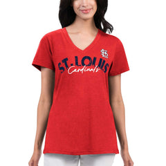 St. Louis Cardinals G-III 4Her by Carl Banks Women's Key Move V-Neck T-Shirt | MLB Online