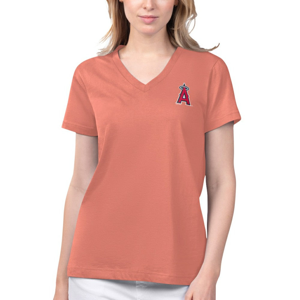 Los Angeles Angels Margaritaville Women's Game Time V-Neck T-Shirt | MLB Discount