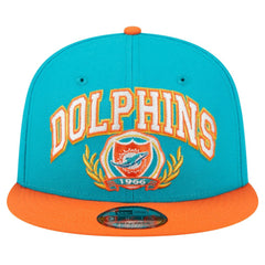 Miami Dolphins New Era Team Establish 9FIFTY Snapback Hat