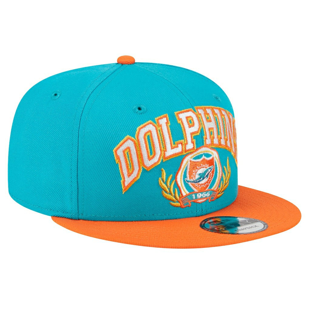 Miami Dolphins New Era Team Establish 9FIFTY Snapback Hat