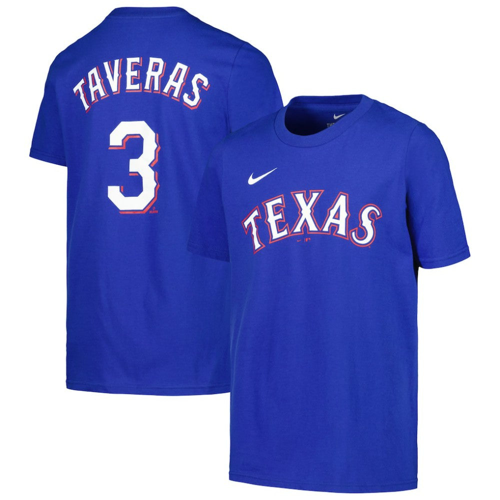 Leody Taveras Texas Rangers Nike Youth Name & Number T-Shirt | MLB Online